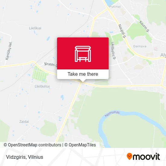 Vidzgiris map