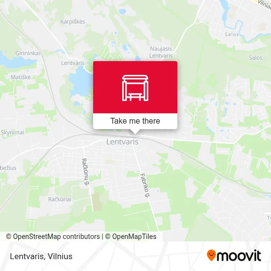 Lentvaris map