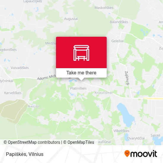 Papiškės map