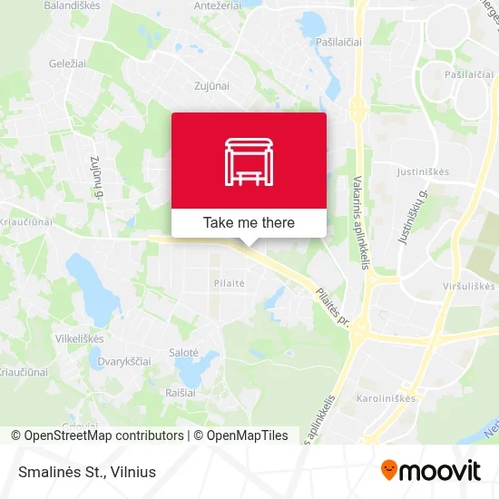 Smalinės St. map