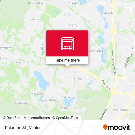 Pajautos St. map