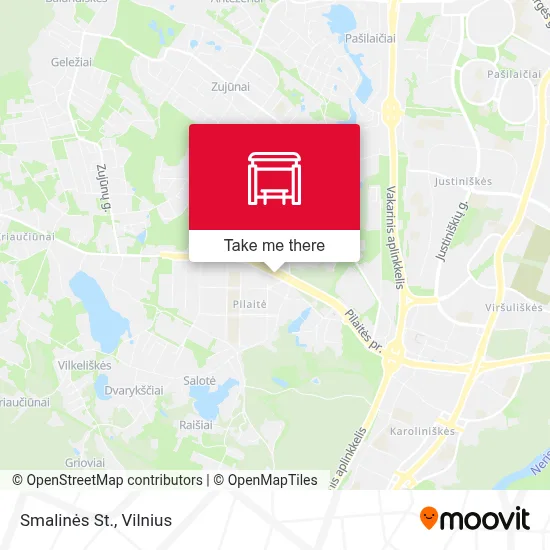Smalinės St. map