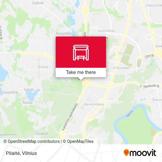 Pilaitė map