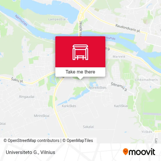 Universiteto G. map