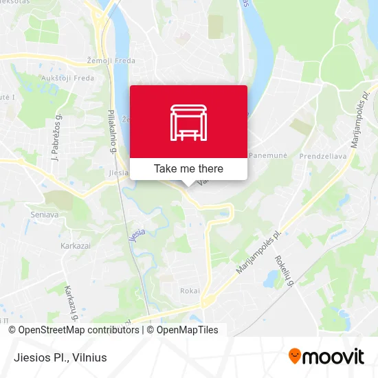 Jiesios Pl. map