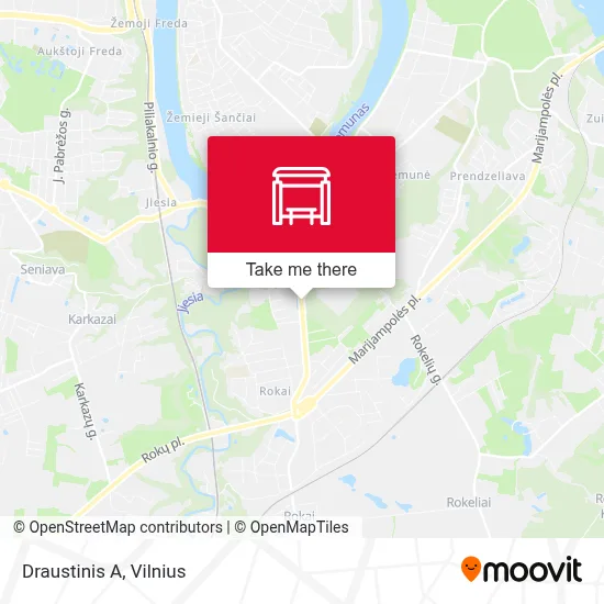 Draustinis A map