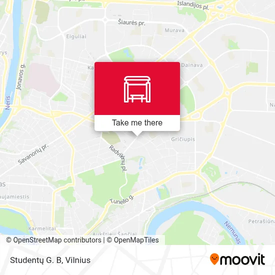 Studentų G. B map