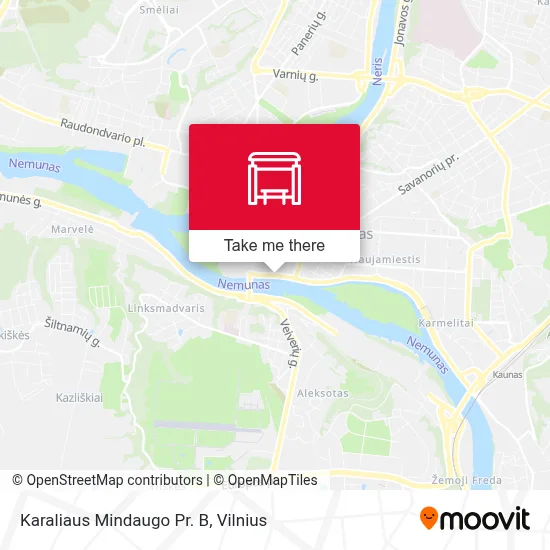Karaliaus Mindaugo Pr. B map