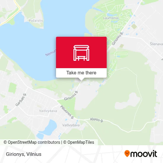 Girionys map