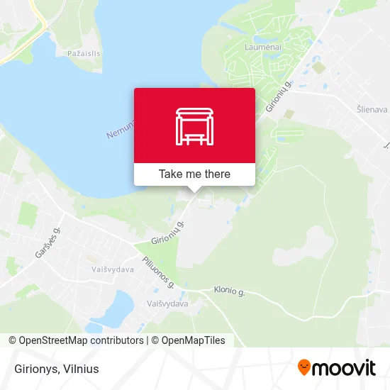 Girionys map
