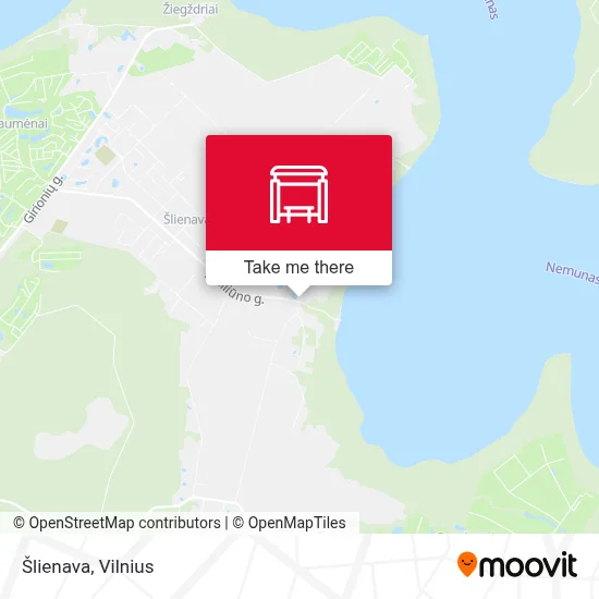 Šlienava map