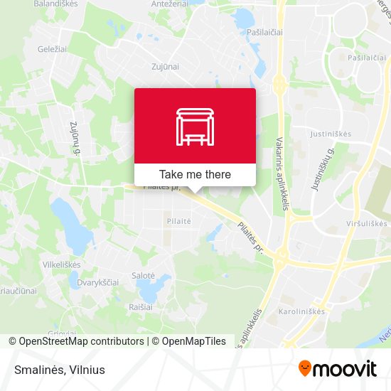 Карта Smalinės