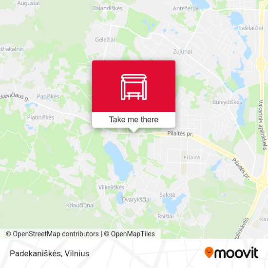 Карта Padekaniškės