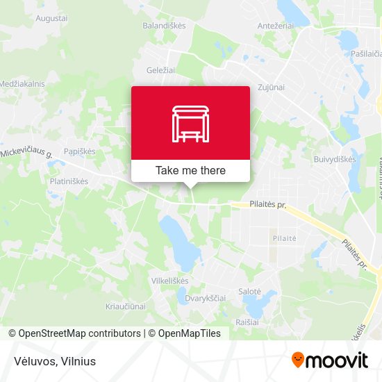 Карта Vėluvos