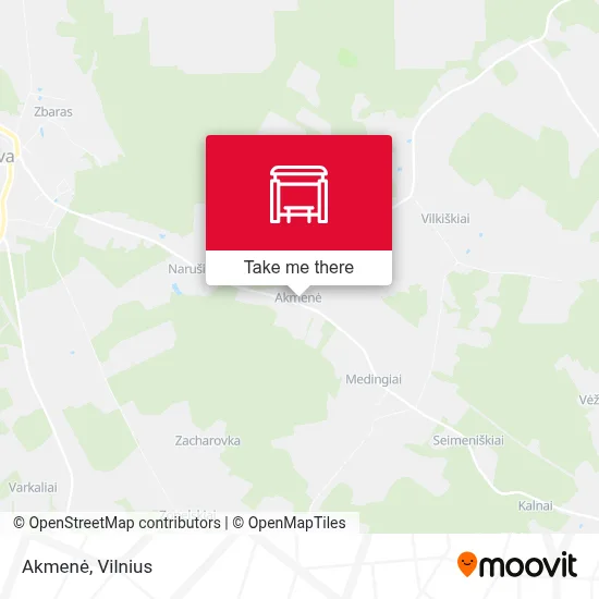 Akmenė map