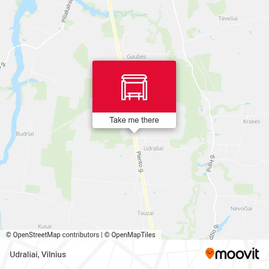 Udraliai map