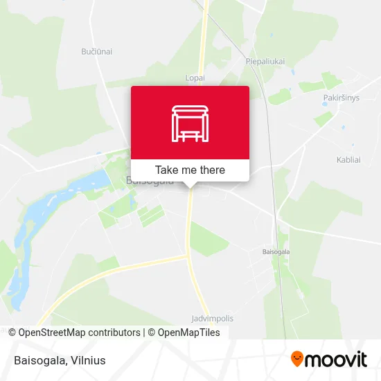 Baisogala map