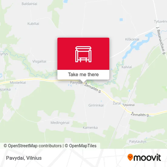 Pavydai map