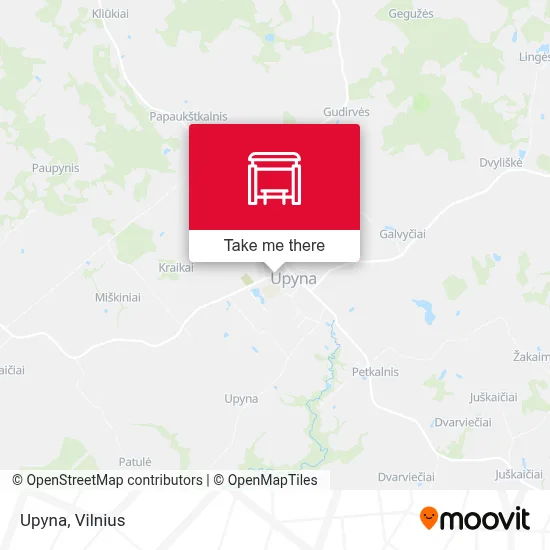 Upyna map