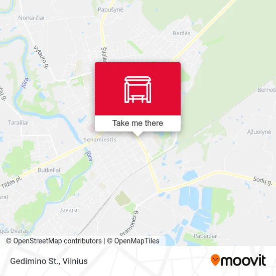 Gedimino St. map