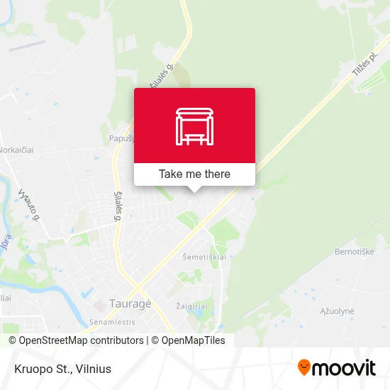 Kruopo St. map
