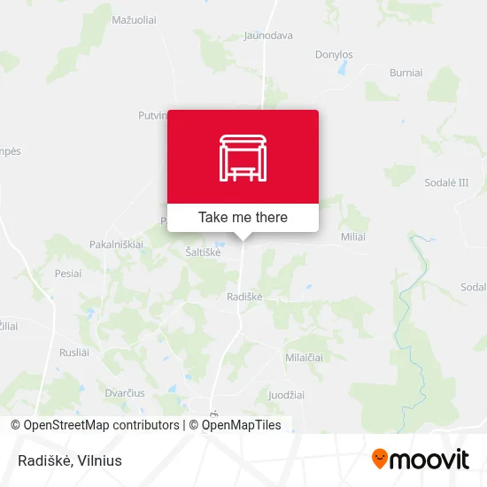 Radiškė map