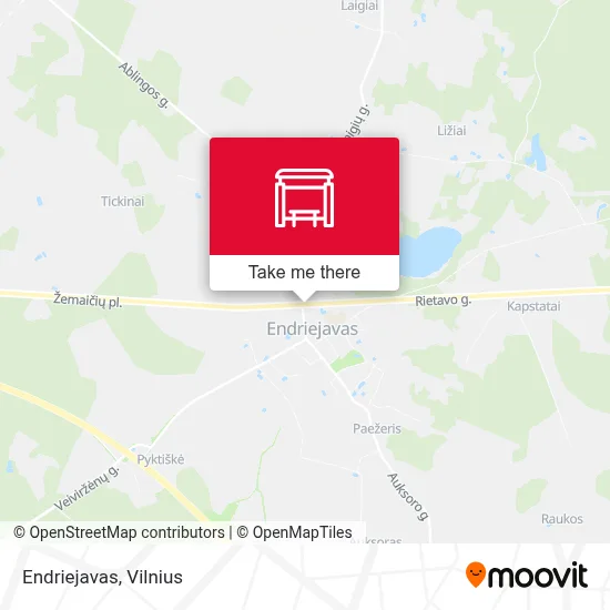 Endriejavas map