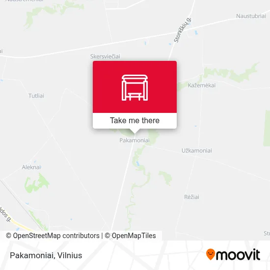 Pakamoniai map