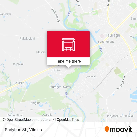 Sodybos St. map