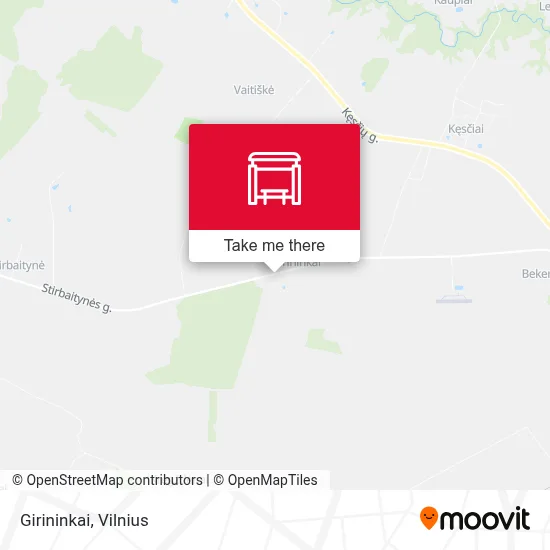 Girininkai map