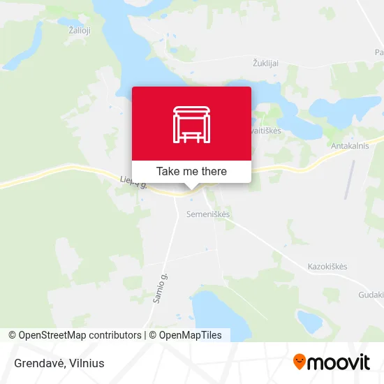 Grendavė map