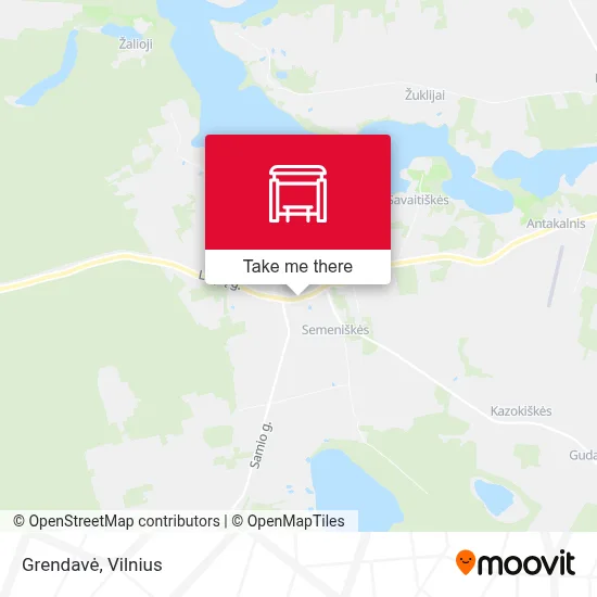Grendavė map