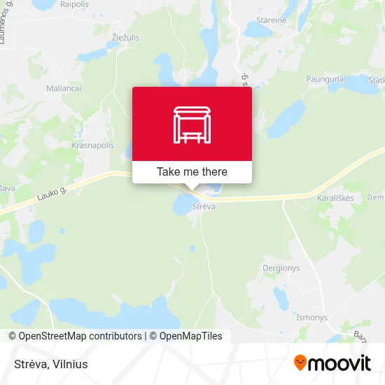 Strėva map