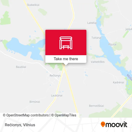 Rečionys map