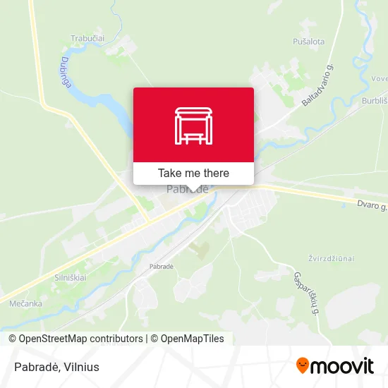 Pabradė map
