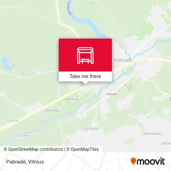Pabradė map