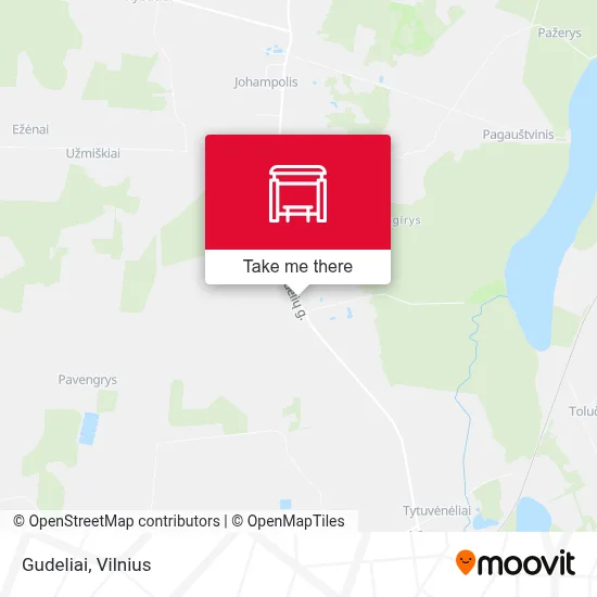 Gudeliai map