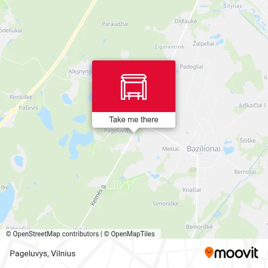 Pageluvys map