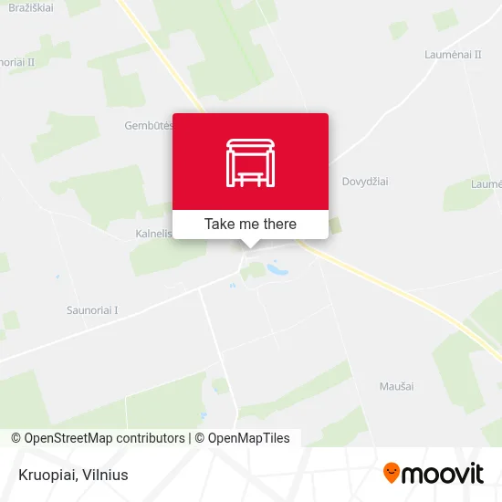 Kruopiai map