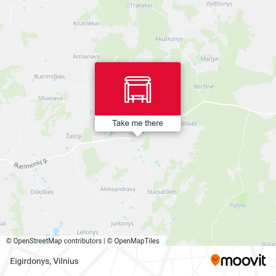 Eigirdonys map