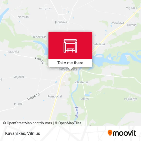 Kavarskas map