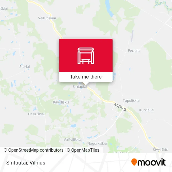 Sintautai map