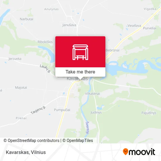 Kavarskas map