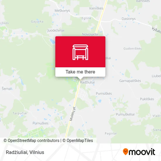 Radžiuliai map