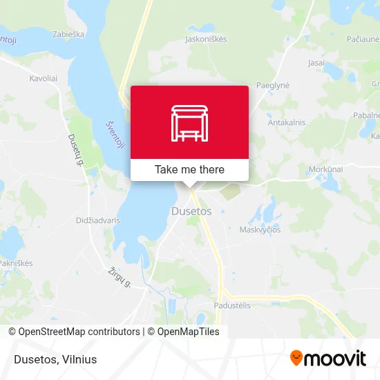 Dusetos map