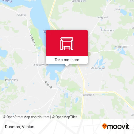 Dusetos map