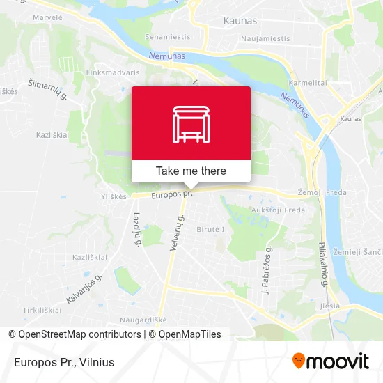 Europos Pr. map
