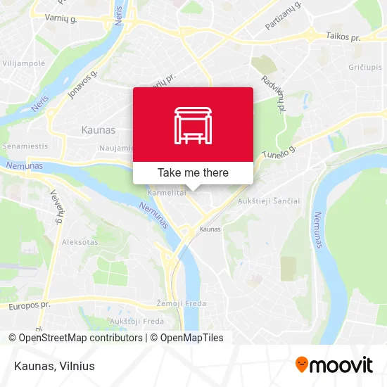 Kaunas map