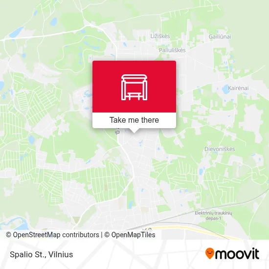 Spalio St. map