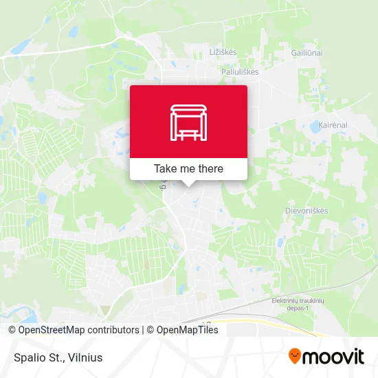 Spalio St. map